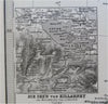 Ireland Dublin Killarney Lakes Cork Galway Belfast 1880 Petermann detailed map