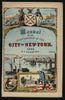 Frontispiece City of New York prospect view lower Manhattan 1862 miniature print