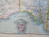 Australia Tasmania Perth Queensland NSW 1912 Bartholomew large detailed map
