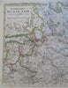 Russian Empire Muscovy Novgorod St. Petersburg 1861 Stulpnagel detailed map