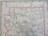 Arizona Phoenix Flagstaff Prescott 1887-90 Cram scarce large detailed map