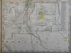 New Mexico Territory Santa Fe Albuquerque Las Cruces Roswell 1888 detailed map