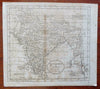 British Raj India Calcutta Bombay Agra Delhi Madras 1796 Doolittle engraved map