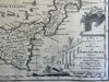 Southern Italy Italia Kingdoms Sicily & Naples Sicilia 1760 Bowen decorative map