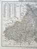 Moravia Silesia Austria-Hungary Hapsburg Lands 1874 Flemming detailed large map