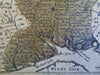 Hampshire English County Map Winchester c. 1785-90 small detailed engraved map