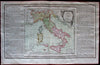 Italy Italia decorative 1790 Desnos Brion Chambon engraved map