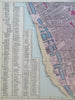 Liverpool Merseyside England 1881 Edward Weller detailed city plan 2 sheet map