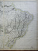 Empire of Brazil Peru Bolivia Ecuador 1863 Lowry two sheet map