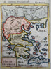 Greece & Macedonia Ottoman Empire Balkans Crete Aegean Sea 1685 Mallet map