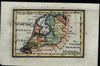 The United Provinces Netherlands Nederland 1798 J.T. Scott map Wheat & Brun #837