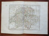 Switzerland Zurich Bern Geneva c. 1795-1806 Vaugondy Delamarche engraved map