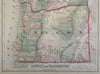Washington & Oregon Pacific Northwest 1876-9 O.W. Gray color fine large map