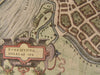 Roermond Holland City Plan Guicciardini 1582 Plantin fine antique map hand color