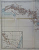 British East Africa Kenya Lake Victoria Road Survey 1899 Johnston detailed map