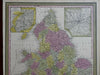 England Wales United Kingdom London Liverpool Cardiff c. 1845 Mitchell map