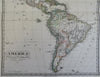 North & South America Caribbean territorial United States 1875 Stulpnagel map