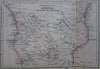 South Africa Orange Free State c.1860 A & C Black Bartholomew map