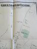 Greenfield Franklin County Massachusetts 1871 F.W. Beers detailed city plan map