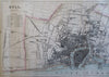 Eastern England Harbor Towns Hull Hartlepool Whitey c. 1855-60 Fullarton map