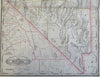 Nevada Reno Carson City Las Vegas 1887-90 Cram scarce large detailed map