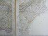 United States large 2 sheet map 1882 Blackie scarce detailed wall size map