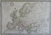 Ancient Europe Roman Empire Migration 1830 Lapie large folio historical map