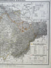 Moravia Silesia Austria-Hungary Hapsburg Lands 1874 Flemming detailed large map
