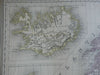 Scandinavia Denmark Sweden Norway Iceland Faroe Islands 1855 DuFour Folio map