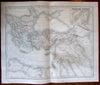 Turkish Empire c.1854-60 Greece Turkey Mesopotamia Balkans Fullarton old map