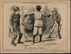 Civil War racist political cartoon 1861 African American Jefferson Davis Black