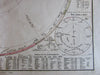 Planets Celestial Solar system orbits 1860 Berghaus scarce detailed old map