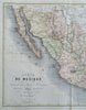 United Mexican States Mexico City Vera Cruz Rio Grande 1862 Goyer map