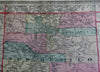 New Mexico or Utah and Washington 1892 Tunison double sided Map