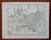 Kingdom of Prussia Silesia Brandenburg Berlin Konigsberg 1804 engraved map