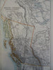 British Columbia Canada Alberta Athabasca 1890 scarce folio Scribner-Black map