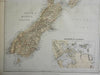 New Zealand North & South Island Wellington Auckland Peninsula 1870 Blackie map