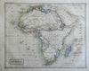 African Continent Mountains of the Moon Cape Colony 1854 Biller German map