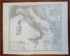 Roman Italy Rome City Plan Forum Corsica Sardinia 1865 Stulpnagel historical map