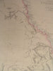 Colony of Queensland Australia c.1863 Weller scarce old vintage antique map
