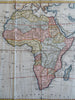 Africa Continent Mountains of the Moon Unexplored Regions 1777 Bowen folio map