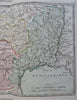 Southern France Riviera Languedoc Gascony 1766 Brion Desnos decorative map