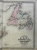Maritime Provinces New Brunswick Nova Scotia 1870 A.J. Johnson Scarce Issue map