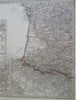 France Paris Nantes Marseilles Orleans Lyon 1855 Stulpnagel detailed 4 sheet map