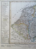 German Confederation Kingdom of Hanover Netherlands Belgium 1834 Stieler map