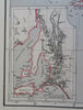 New South Wales Victoria Tasmania Sydney Australia 1885 Flemming detailed map