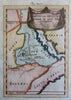 East Africa Empire of Abyssinia Nile source Somalia Ethiopia 1719 Mallet map