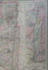 New York State Niagara Falls Manhattan Hudson River Valley 1876 O.W. Gray map