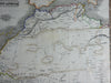 West Africa Morocco Algeria Guinea Sahara Desert 1846 scarce map