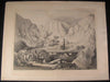 Tin Mining St Austle Cornwall England Excavating 1842 antique lithograph print